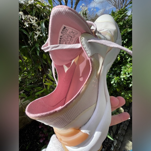 Sorel Women's Sneakers in White and Pink - Picture 10 of 16